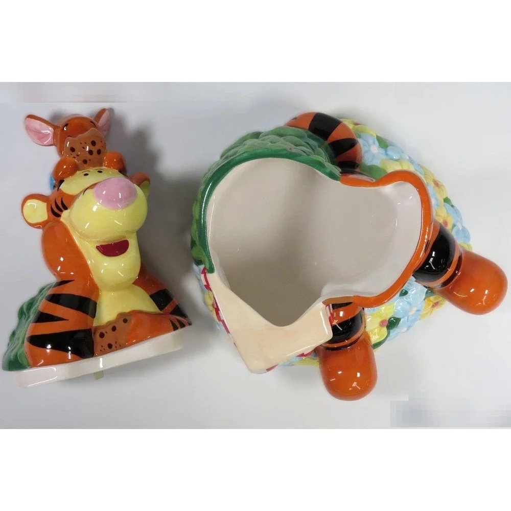 Disney Direct Tigger and Roo Musical Ceramic Cookie Jar Winnie the Pooh Picnic